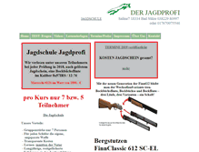 Tablet Screenshot of jagdprofi.de